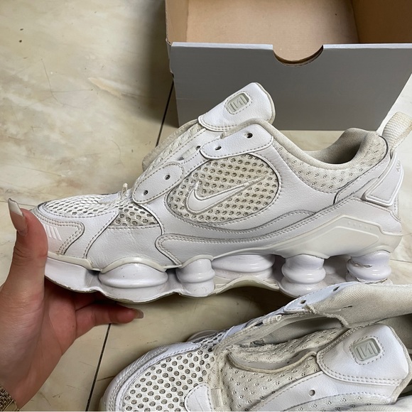 Triple White Nike Shox TL Nova Women’s 9.5 - Picture 10 of 10